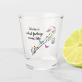 Muziek Shot Glas (Voorkant)