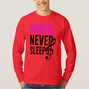 Muziek slaapt nooit - Graphic T-shirt