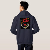 Muziek: Spin the Joy Hoodie (Achterkant volledig)