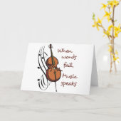 Muziek Spreekt Kaart (Gele Bloem)