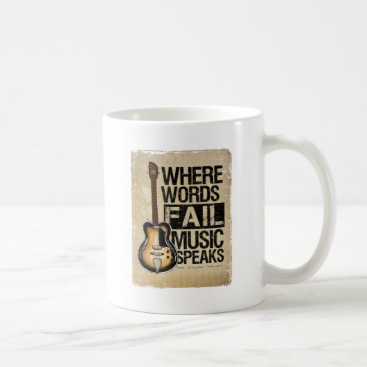 muziek spreekt koffiemok (Rechts)