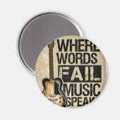 muziek spreekt magneet (Voorkant / Achterkant)