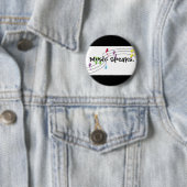 Muziek spreekt ronde button 5,7 cm (In situ)