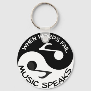 Muziek spreekt sleutelhanger