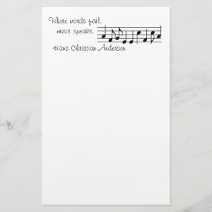 Muziek Spreekt - Stationery Briefpapier