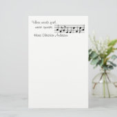 Muziek Spreekt - Stationery Briefpapier (Staand voorkant)