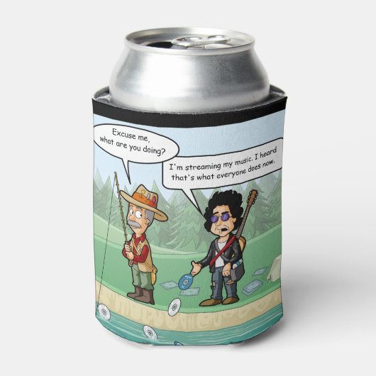 Muziek Streaming Funny Pun Koelbox Blikjeskoeler (Blikje Voorkant)