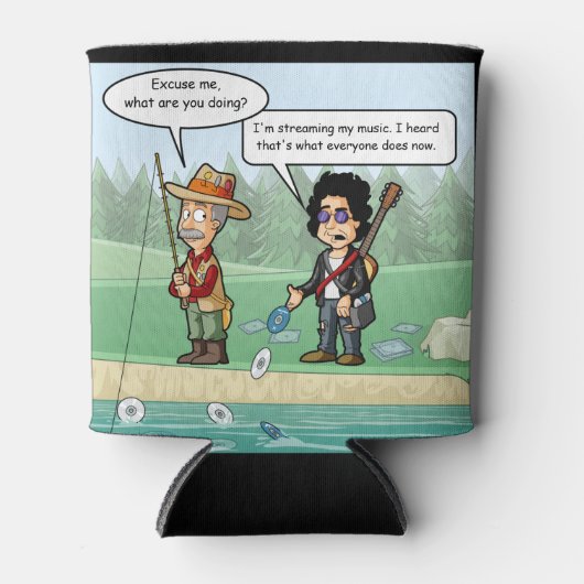 Muziek Streaming Funny Pun Koelbox Blikjeskoeler (Voorkant)