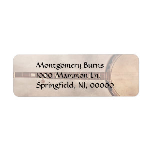 Muziek - String - Banjo Etiket