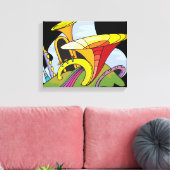 Muziek Surreal Fantasy Canvas Afdruk (Insitu (Woonkamer))