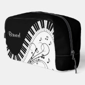 Muziek Thema Wedding Design w / Naam Toilettasje (Rechterhoek)