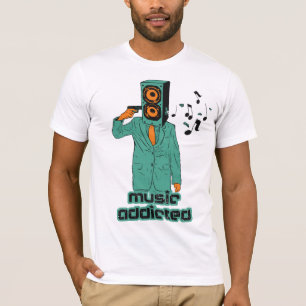 Muziek toegewezen t-shirt