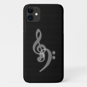 Muziek - Treble Bass Clef Barely iPhone 11 Hoesje