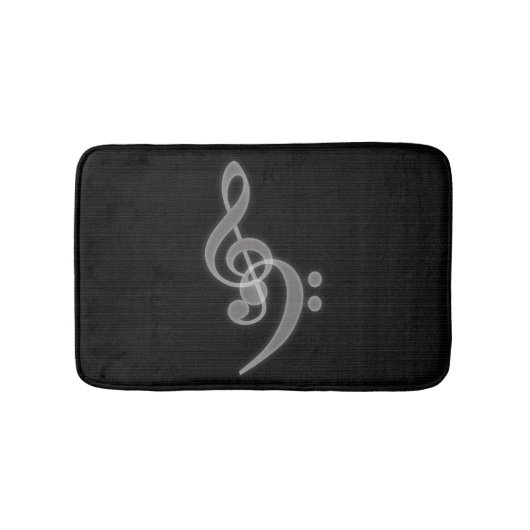 Muziek - Treble en Bass Clef Bath Mat (Voorkant)