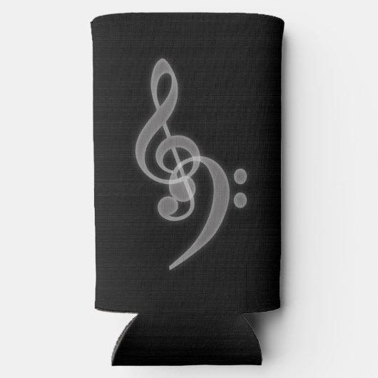 Muziek - Treble en Bass Clef Slim Koelbox (Achterkant)