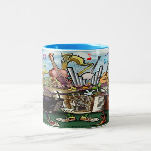 Muziek Two-Tone Coffee Mok (Center)