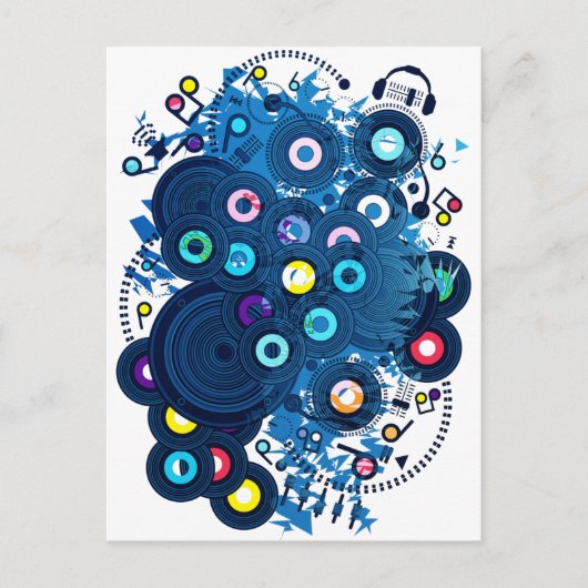 Muziek uit de 20e eeuw briefkaart (Voorkant)