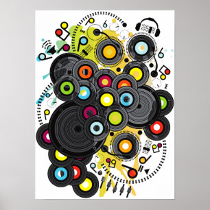 Muziek uit de 20e eeuw poster
