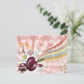 Muziek uit  Gramophone Briefkaart (Staand voorkant)