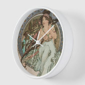 muziek, uit Les Arts, door Alphonse Mucha (Hoek)