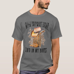 Muziek uit Zuid-Western land Cowboy Boots Sand I T-shirt