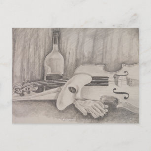 "Muziek van de nacht" door Briefkaart van de band 