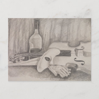 "Muziek van de nacht" door Briefkaart van de band 