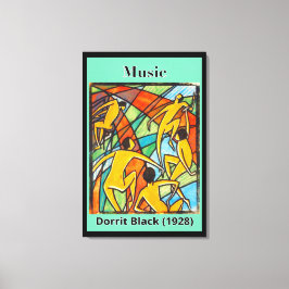 Muziek van Dorrit Black (1928) Canvas Afdruk