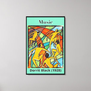 Muziek van Dorrit Black (1928) Canvas Afdruk