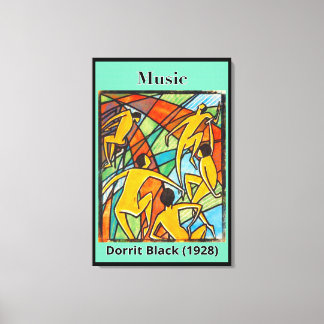 Muziek van Dorrit Black (1928) Canvas Afdruk