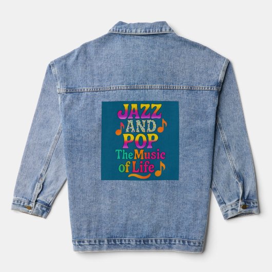 muziek van het levenT-Shirt Denim Jacket (Achterkant)