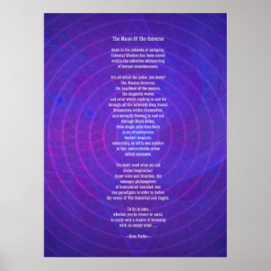 Muziek van het universum Poster