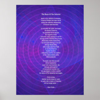Muziek van het universum Poster
