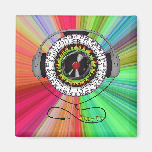 Muziek van Life Magnet Magneet (Voorkant)