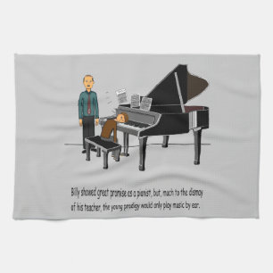 Muziek vanaf het begin afspelen theedoek