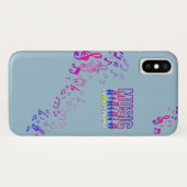 Muziek verbindt mensen | Case-Mate iPhone case (Achterkant (horizontaal))