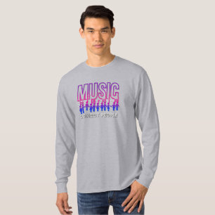 Muziek Verbindt Mensen   Heren Lange Mouwen T-shirt