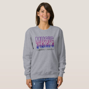 Muziek verbindt mensen Vrouwen Zoatshirt Trui