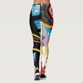 Muziek vieren leggings (Achterkant)