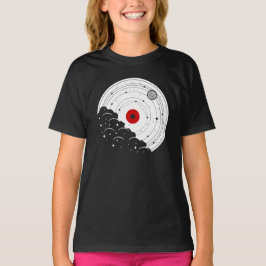  Muziek Vinyl Record Natuur Design T-shirt
