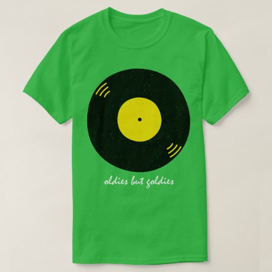  muziek vinyl retro t-shirt (Design voorkant)