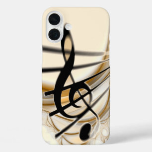Muziek - vioolsleutel iPhone 16 plus hoesje