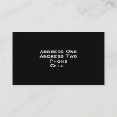 Muziek Visitekaartje (Achterkant)