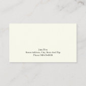 Muziek Visitekaartje (Achterkant)