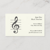 Muziek Visitekaartje (Voorkant)