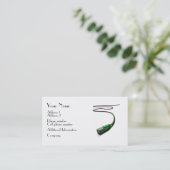 Muziek Visitekaartje - Microfoon (Staand voorkant)