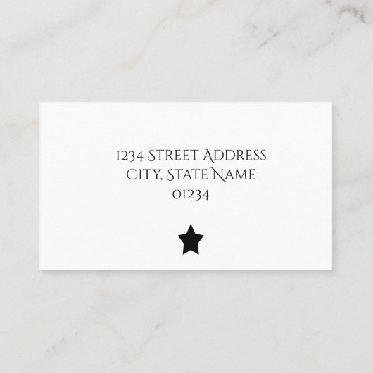 Muziek Visitekaartjes Muziek Docent Instructeur (Achterkant)