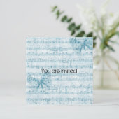 muziek vlinders Baby shower Kaart (Staand voorkant)