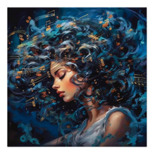 Muziek voedt me perfect poster