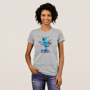Muziek voedt mijn ziel   Slim Fit voor dames T-shirt